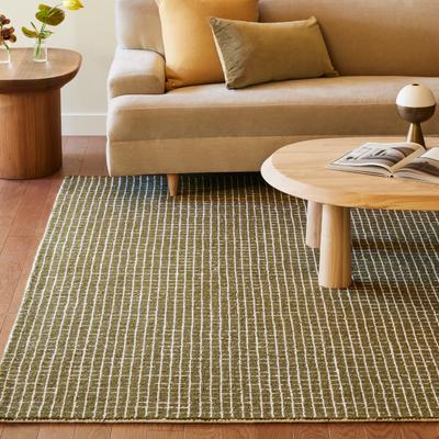 Nuloom Melrose Checked Wool Area Rug.