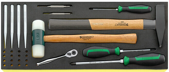 Kit d'outils dans caisse à outils Stahlwille «Line Maintenance Set» 13216/4, 122 pièces (98814803)