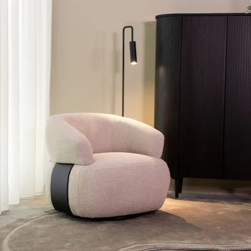 Label51 Fauteuil Valenza Naturel Boucle