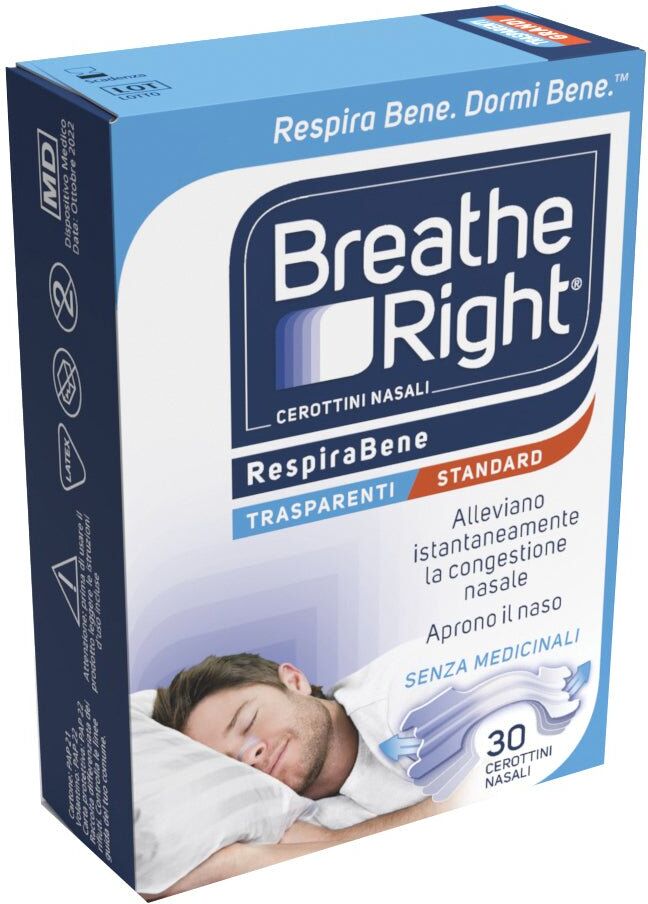 Efas Breathe Right cerotti nasali trasparenti 30 pezzi