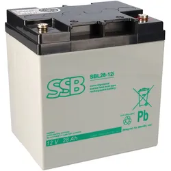 SSB Battery SBL28-12i 12V 28Ah AGM Akku – passend für Panasonic LC-P1228AP