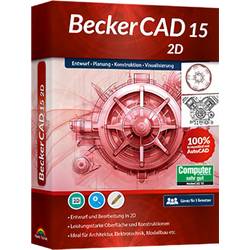 Markt & Technik 81493 BeckerCAD 15 - 2D Vollversion, 3 Lizenzen Windows CAD-Software