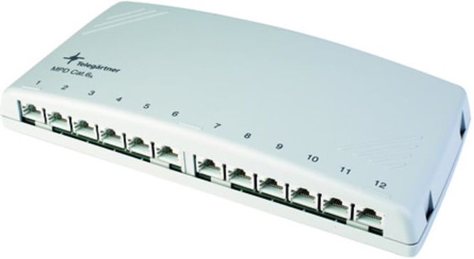 Telegärtner Mini-Verteiler Cat6A MPD12-HS K apws 100006997)