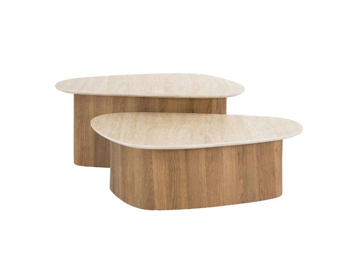 Clemento Romano Couchtisch organisch Set