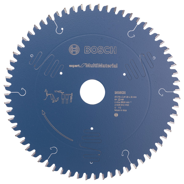 Bosch Kreissägeblatt Expert for Multi Material, 216 x 30 x 2,4 mm, 64 2608642493