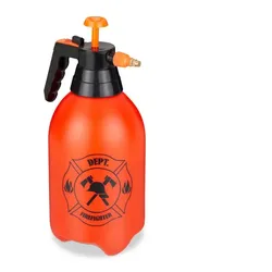Relaxdays Feuerlöscher Wasserspritze Kinder Orange,Schwarz
