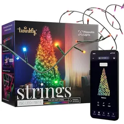 Twinkly, Lichterkette, Strings - 750 RGB Lights String Black Wire Plug Type F (60 m)