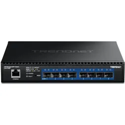 Trendnet 8-P0RT 10G LAYER 2 MANAGED (8 Ports), Netzwerk Switch, Schwarz