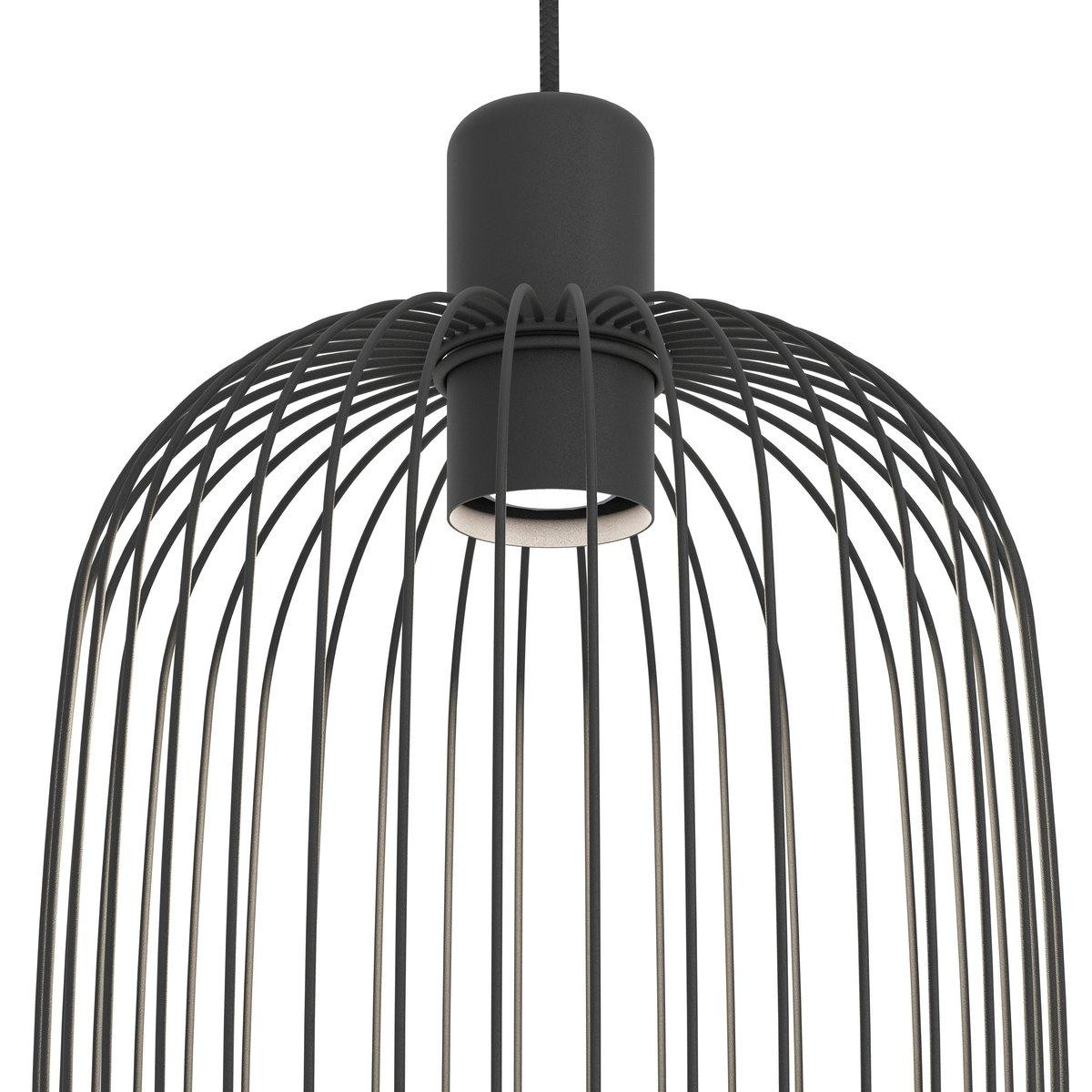 Eglo Lodods 902477 Moderne Hanglamp Zwart Metaal E27