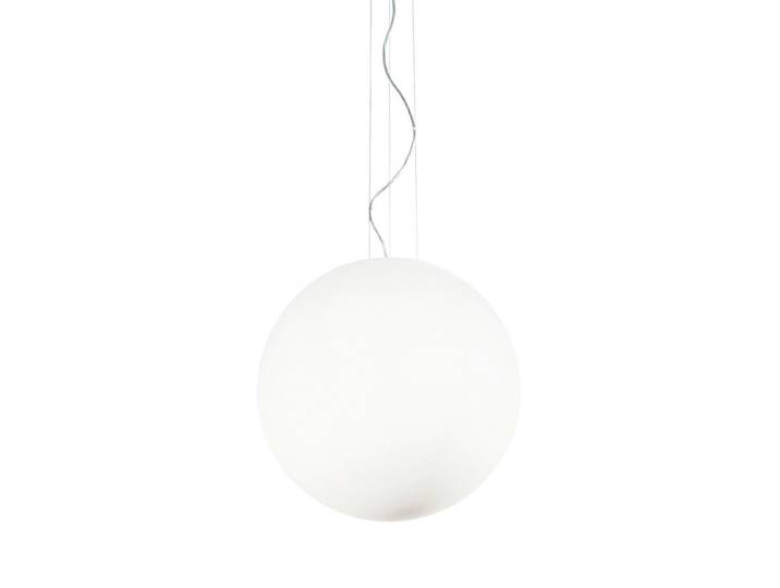 Ideal Lux Hängeleuchte Mapa Bianco Sp1, Weiß, Glas, Kugel, 75-250 cm, Lampen & Leuchten, Innenbeleuchtung, Hängeleuchten, Pendelleuchten