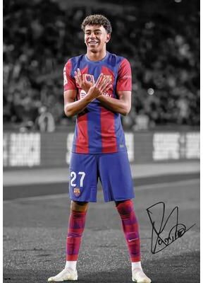 Inspire Essentials Famous Soccer Player Poster Canvas Football Wall Art Sports Room Decor 5 11.81 X 16.54 In