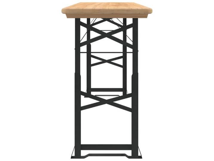 Black Friday  Table à bière pliable - BURKE - 170x50x75/105 cm bois massif de sapin TTT8