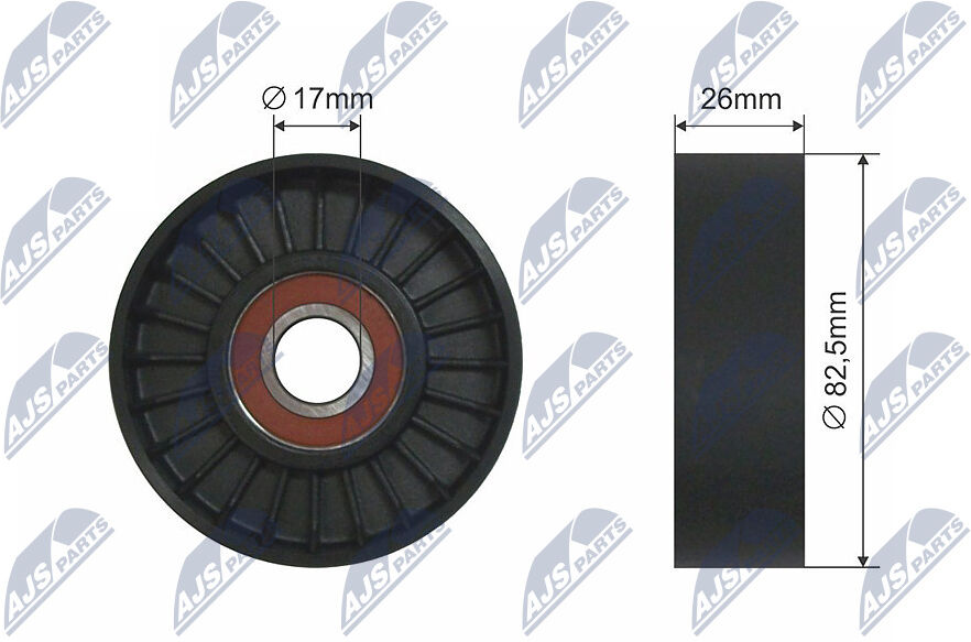 Nty Spannrolle, Keilriemen Rnkka009 Für Asia Motors