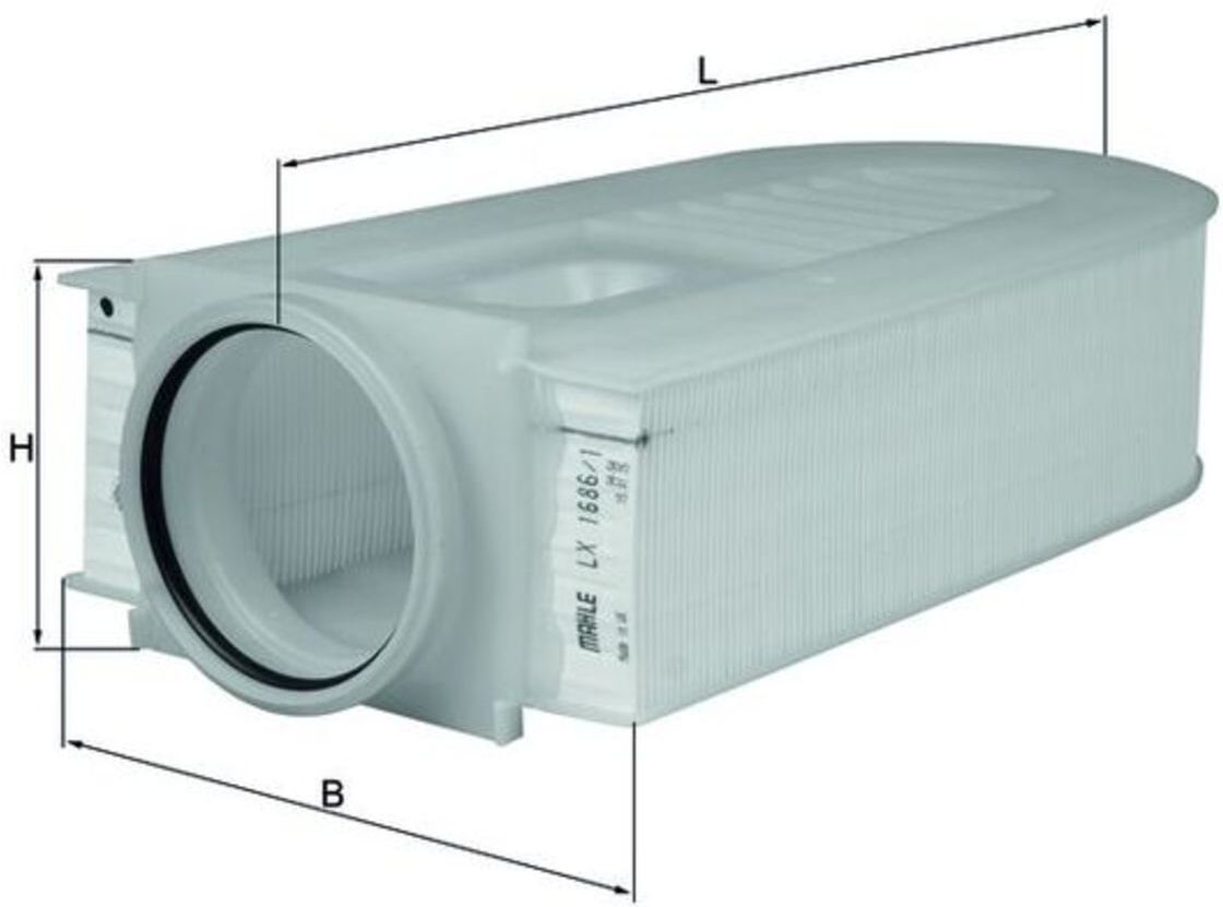 Luftfilter MAHLE KNECHT LX 1686/1