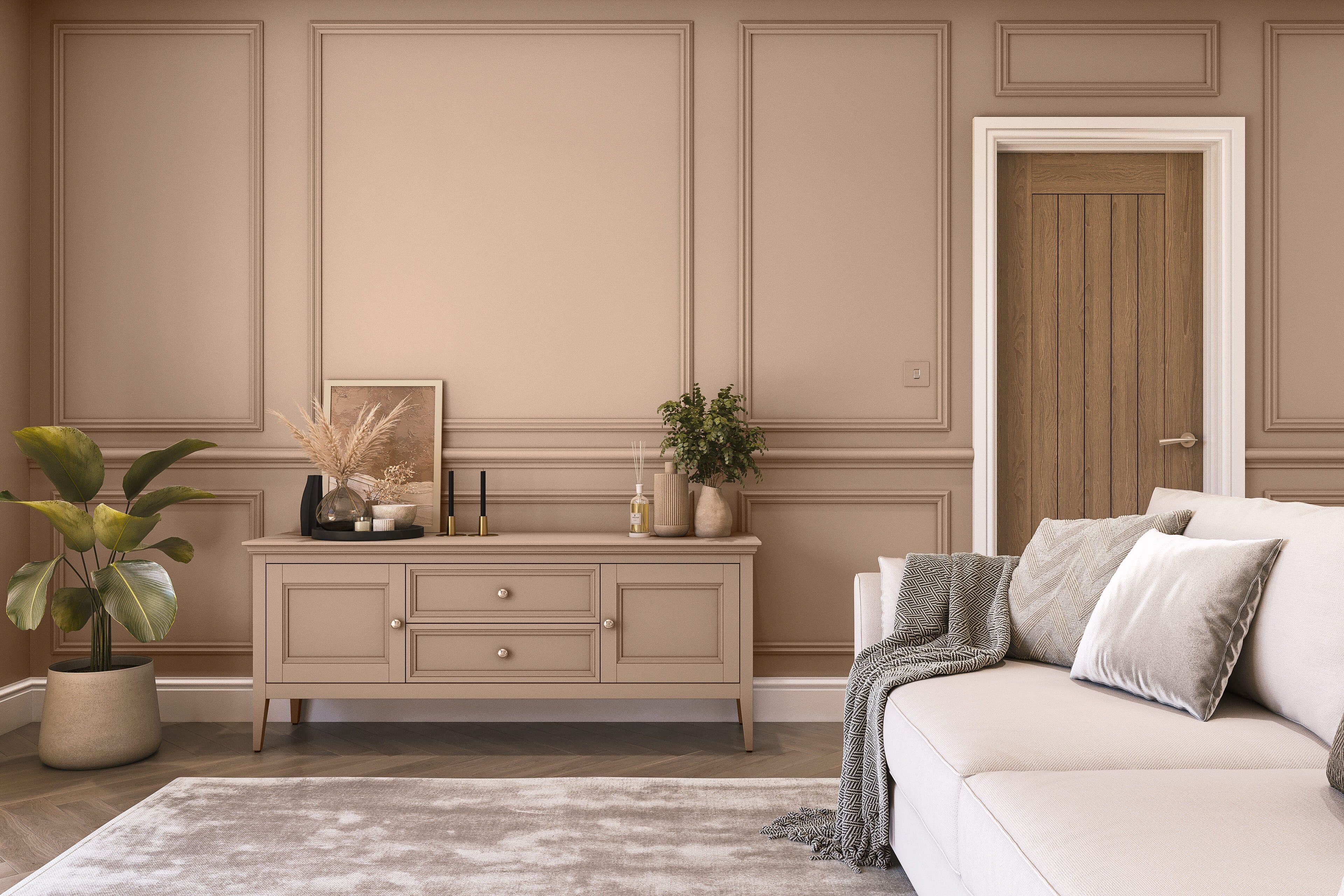 Hemway Wall Paint   Light Clay Brown   Matt Emulsion Interior   Acrylic   Latex - Light Clay Brown - 2.5L