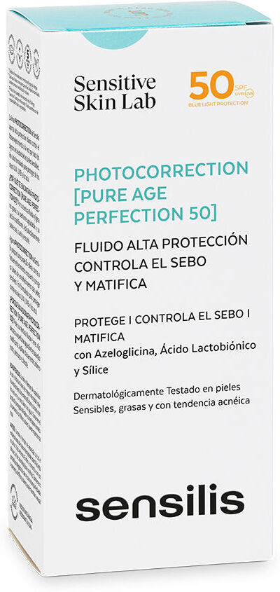 Sensilis Photocorrection Pure Age Perfection 50 fluido alta protección controla el sebo y matifica 40 ml