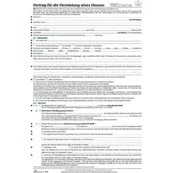 Rnk, Formular, 50 RNK-Verlag 545 Mietverträge für Häuser