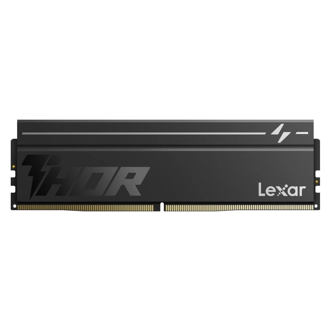 Lexar 16 GB DDR5-DIMM-Speichermodul "Thor" der 2. Generation, 6000 MHz (schwarz) (1 x 16GB, 6000 MHz, DDR5-RAM, DIMM) (LD5U16G60C360V-RGS)