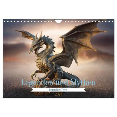 Legenden und Mythen - Legendäre Tiere (Wandkalender 2027 DIN A4 quer), CALVENDO Monatskalender