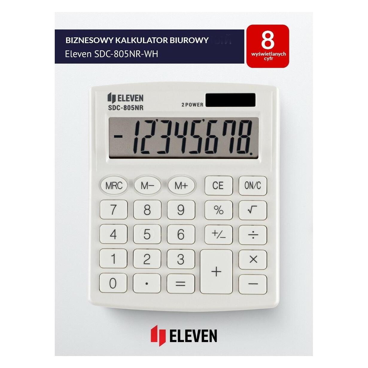 Eleven SDC-805NRWHE-Rechner (Batteriebetrieb) (45209651)