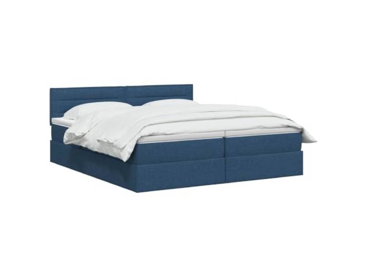 PUGYNBK Aufbewahrungsbett, 2 Stück, Blau, Kunstleder Hydraulische Erhöhung, Matratze im Lieferumfang enthalten, robuster Metallrahmen, modernes Design