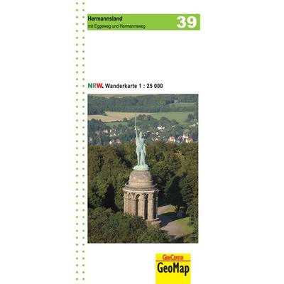 Hermannsland mit Eggeweg und Hermannsweg Blatt 39, topographische Wanderkarte NRW, Sonstige von Geobasisdaten: Land NRW, GeoMap, 978-3-936184-53-2