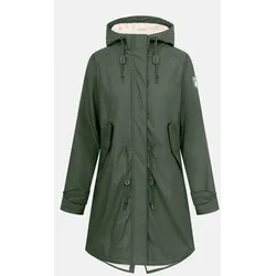 Derbe Friese Tidaholm Damen Regenjacke Oliv Gefüttert