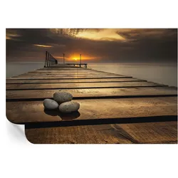FOTOTAPETE 104x70 cm - Sonnenuntergang