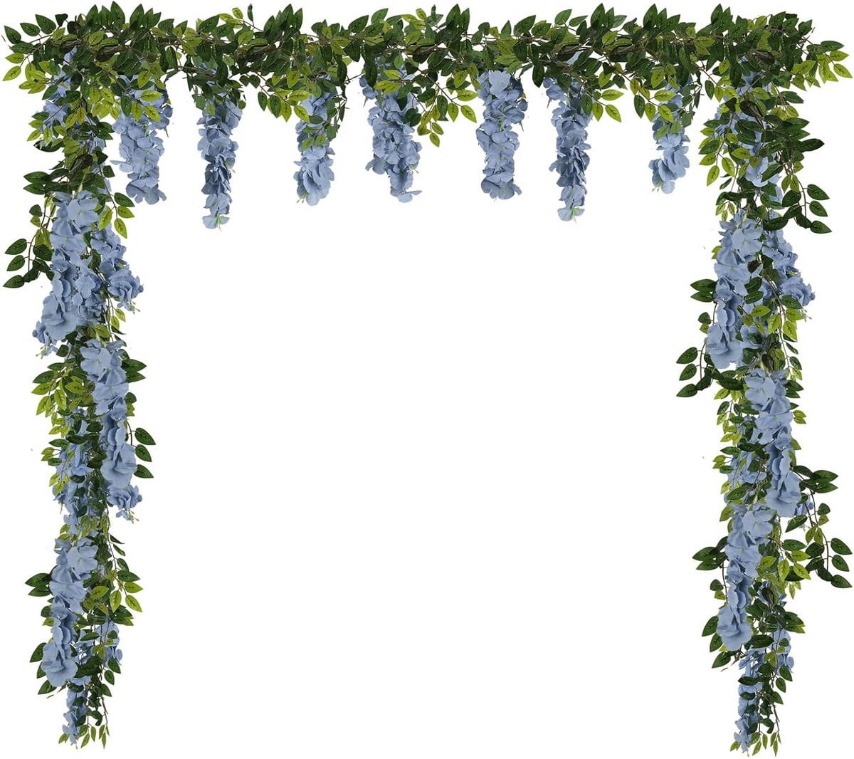 Kunstmatige Blauwe Regen Bloemenslinger Lange Nep Wijnstokken voor Decoratie