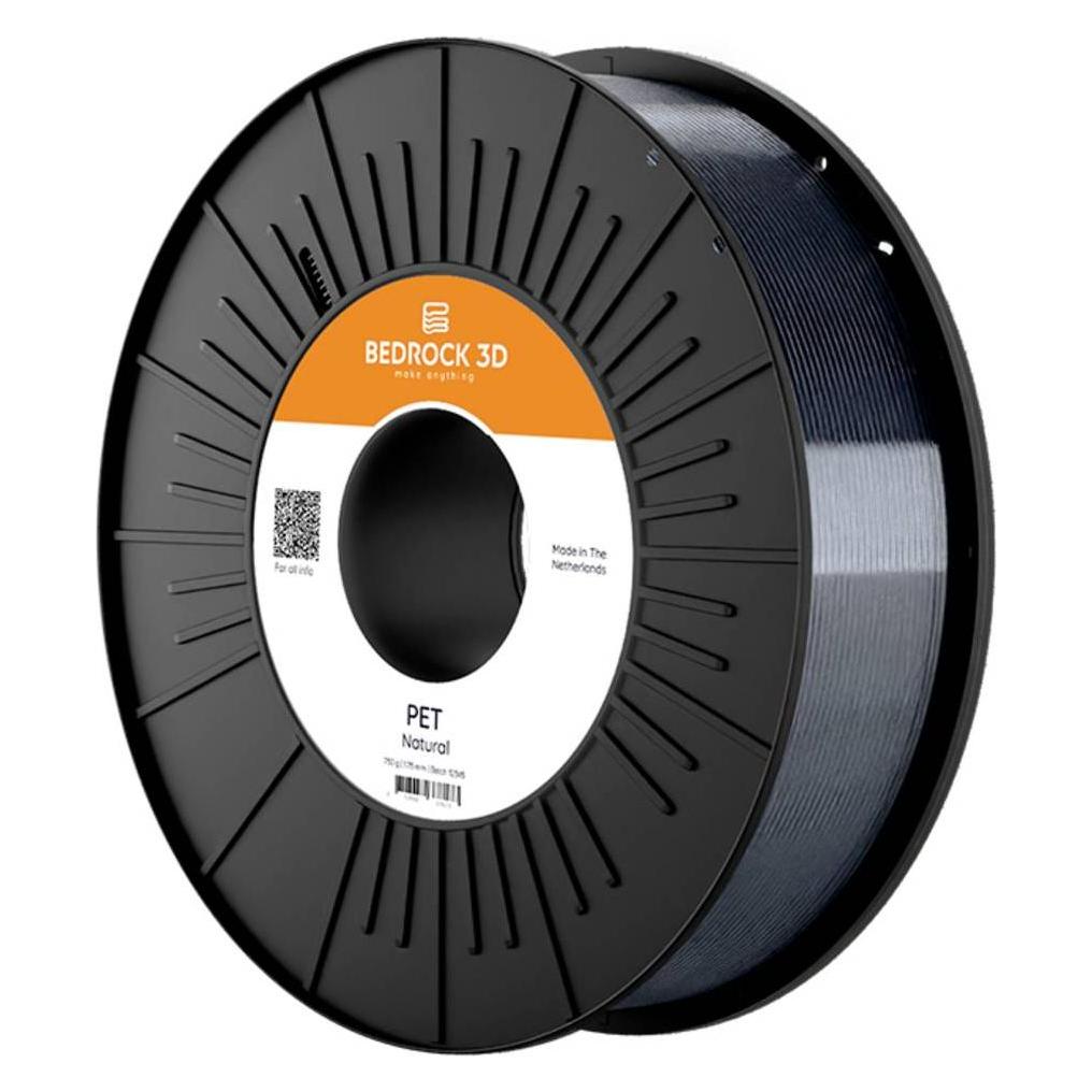 Bedrock 3D Pet-0301b450 PET Natural 2.85 mm 4.500 g Filament PET 2.85 mm 4500 g (PET, 2.85 mm, 4500 g) (Pet-0301b450)
