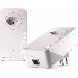 Devolo Magic 2 LAN Starter Kit 1-1-2 (2400 Mbit/s), Powerline, Weiss
