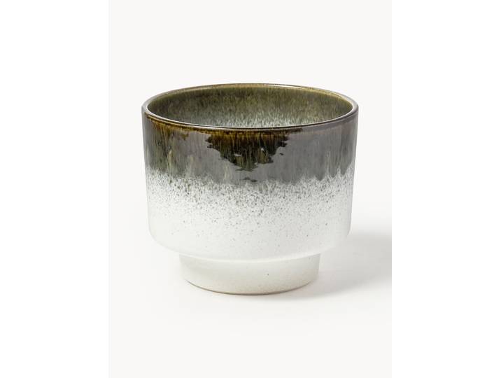 Cache-pot émaillé Solis, haut. 17 cm