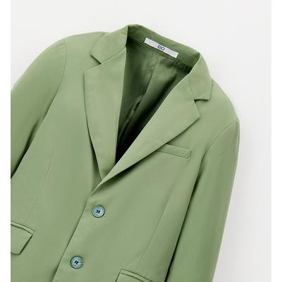 Sakko IDO "BOY JACKET", Jungen, Gr. 140, grün (sage grün), 54% Polyester, 39% Viskose, 7% Elasthan, Sakkos Sakko