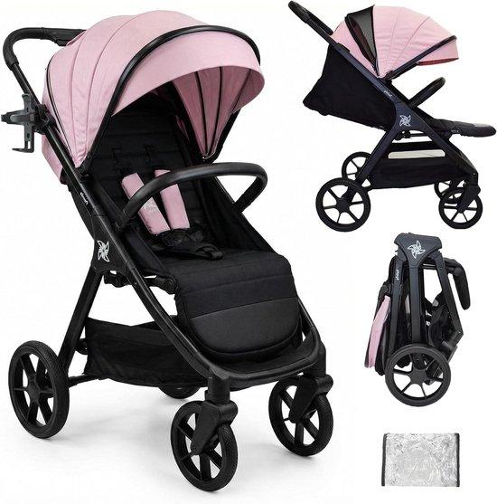 Kinderwagen - Buggy - Für unterwegs - Einhand-Faltbar - Bis 22 kg - Rosa