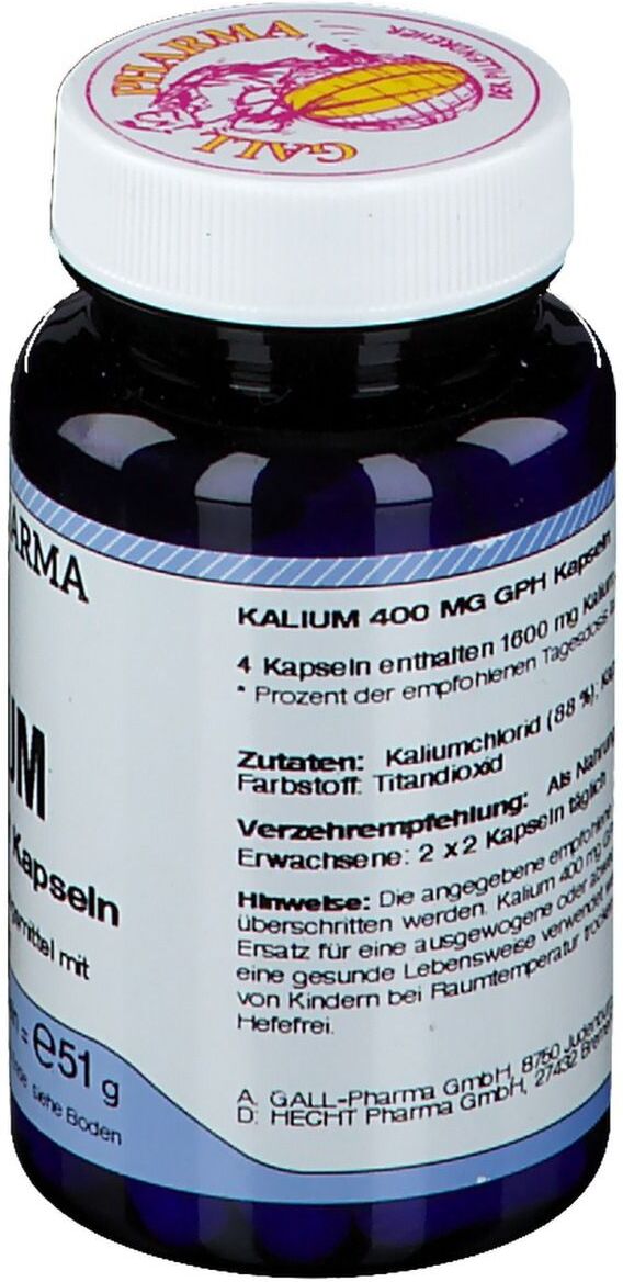 GALL PHARMA Kalium 400 mg GPH Kapseln 60 St