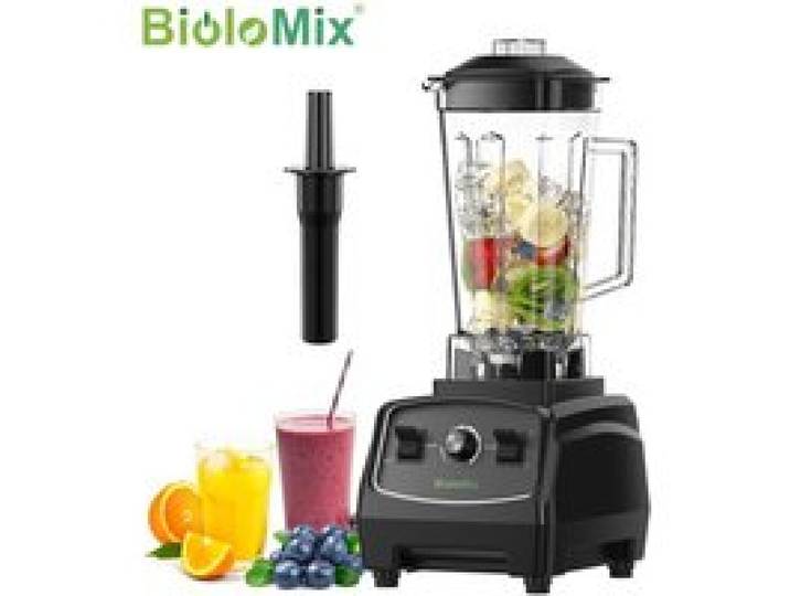 Mélangeur Biolomix Puissant 2200W 3hp 30000 RPM 6 Lames Sans BPA Capacité 1.5L Smoothie Glacée Presse Agrumes