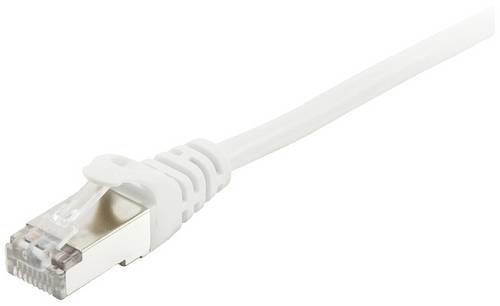 Equip 605512 RJ45 Patchkabel CAT 6 S/FTP 3.00m Weiß vergoldete Steckkontakte