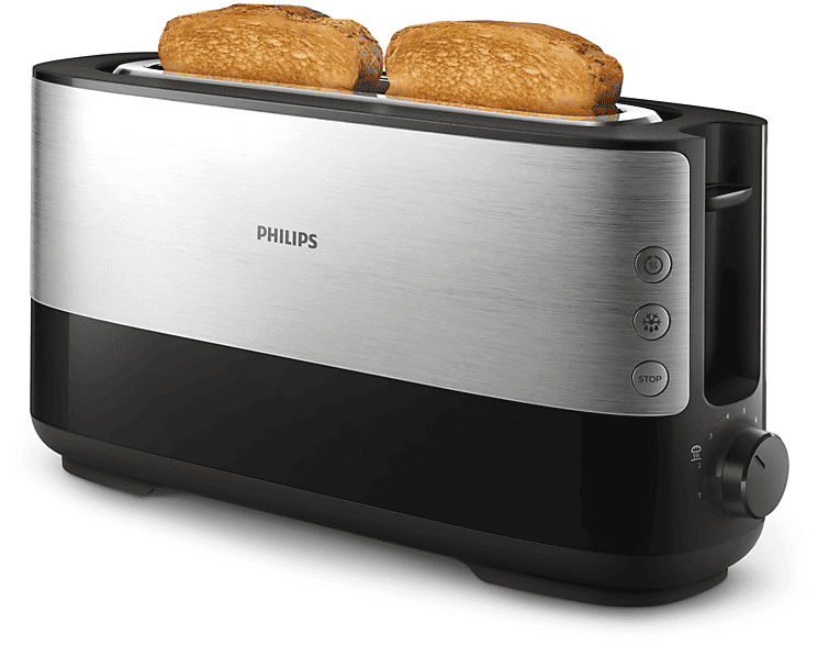 REACONDICIONADO Seminuevo Excelente Tostadora - Philips VIVA COLLECTION HD2692/90 1 ranura larga recalentar descongelar