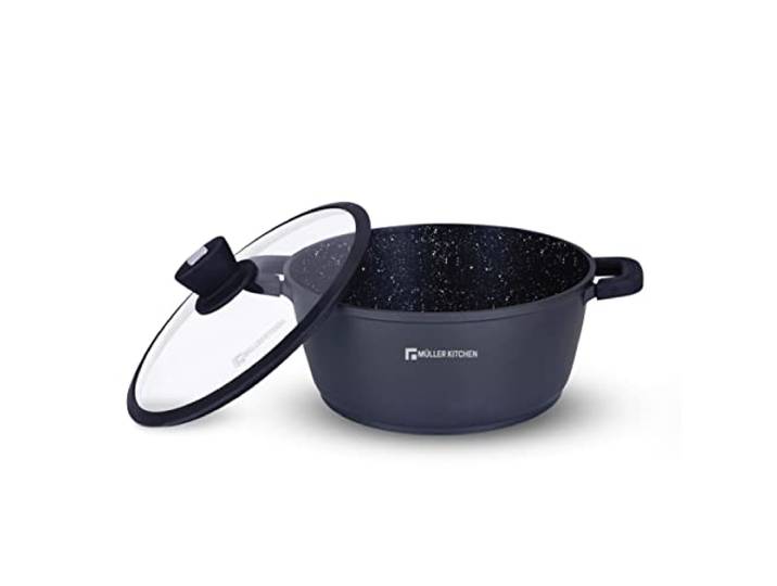 Müller Kitchen - Kochtopf (Aluminiumdruckguss, Antihaftbeschichtung) (36 cm)