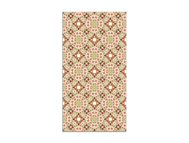 Tapis vinyle hydraulique type oriental orange 120x170cm