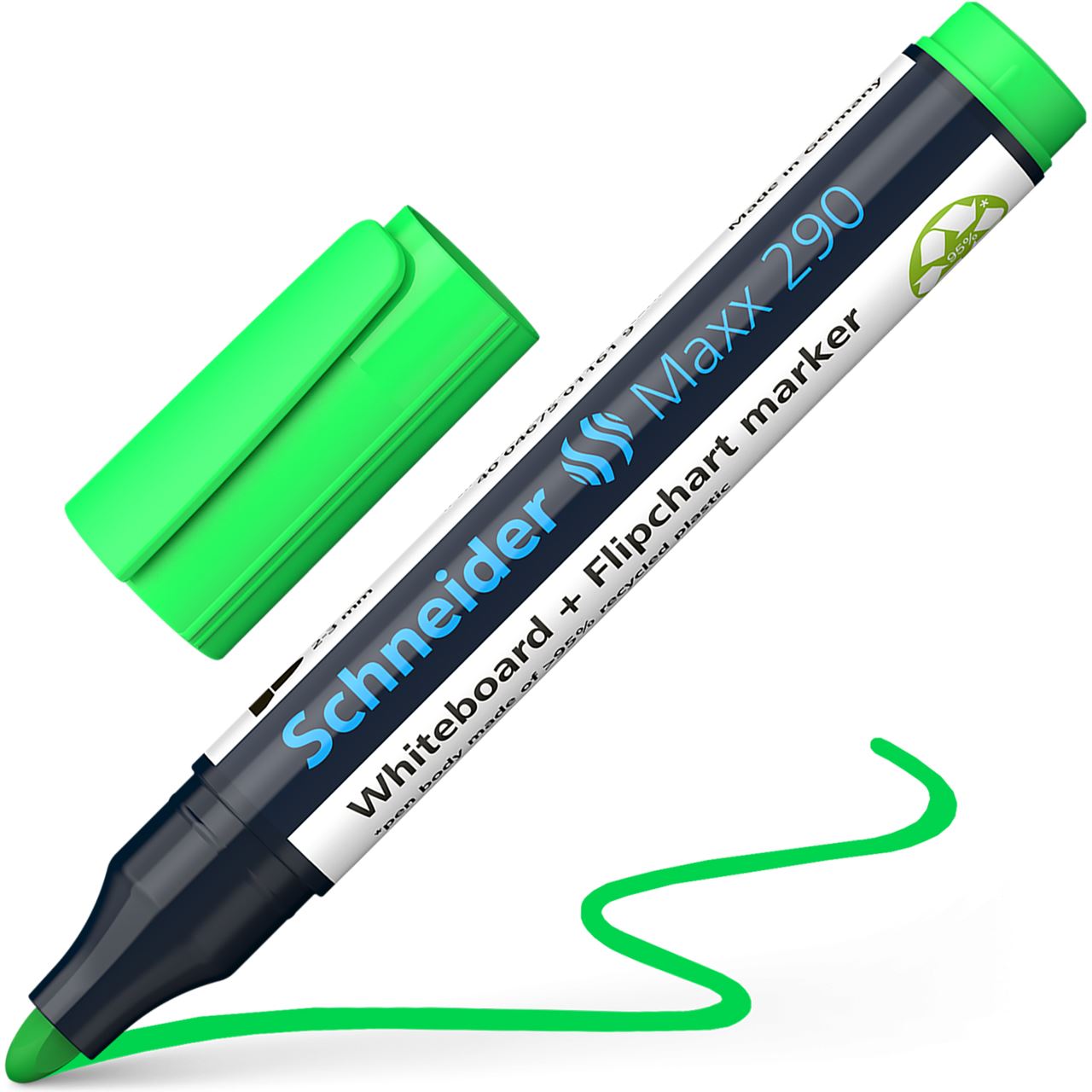 Schneider Maxx 290 Whiteboard- und Flipchart-Marker grün 2,0 - 3,0 mm, 1 St.