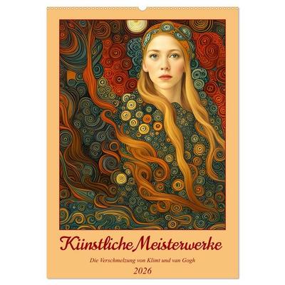 Künstliche Meisterwerke (Wandkalender 2026 DIN A2 hoch), CALVENDO Monatskalender