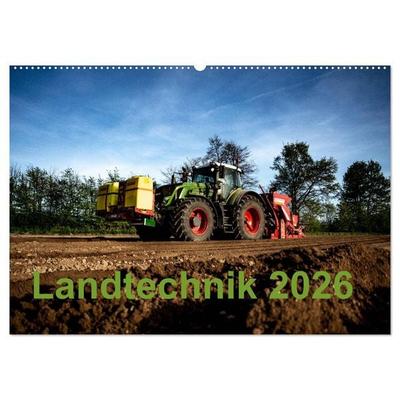 Landtechnik 2026 (Wandkalender 2026 DIN A2 quer), CALVENDO Monatskalender