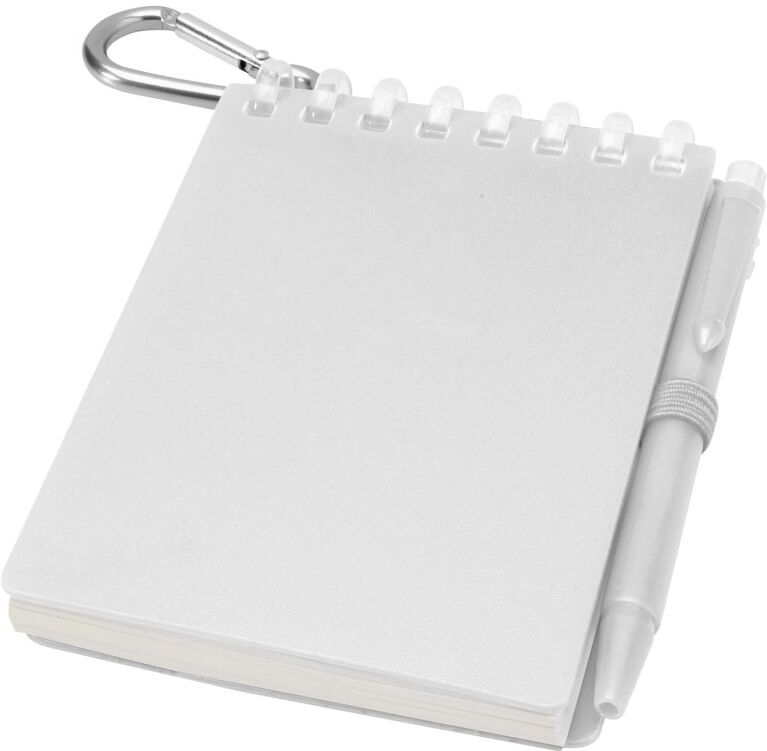 Ensemble carnet souple d'extérieur recyclé et stylo bille (encre noire) Lig Mini translucide