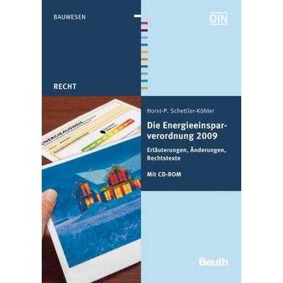 Die Energieeinsparverordnung 2009, Karte von Horst-P. Schettler-Köhler, Beuth, 978-3-410-16697-9