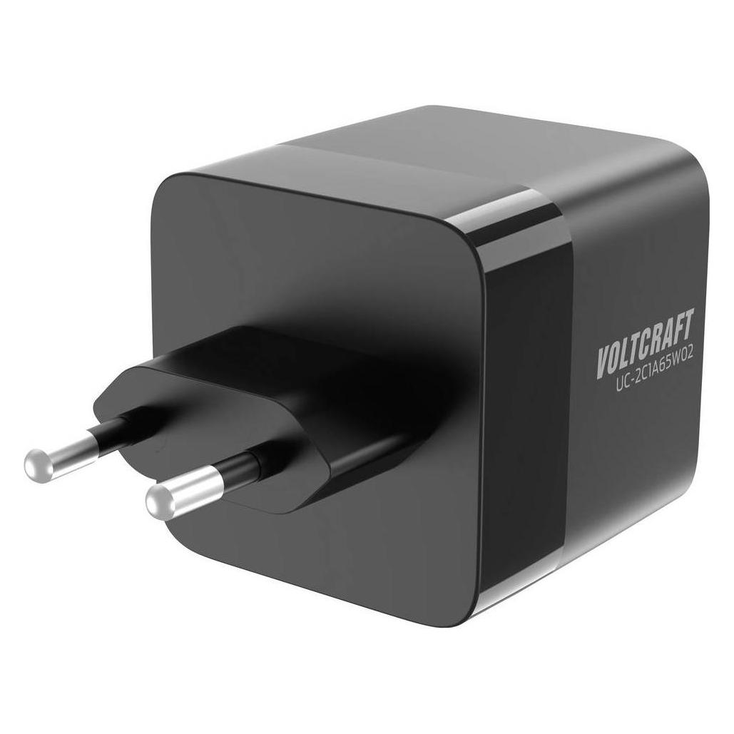 Voltcraft UC-2C1A65W02 USB-Ladegerät Ausgangsstrom (max.) 3 A USB-C, USB-A An (65 W, 3 Ports) (VC-16619015)