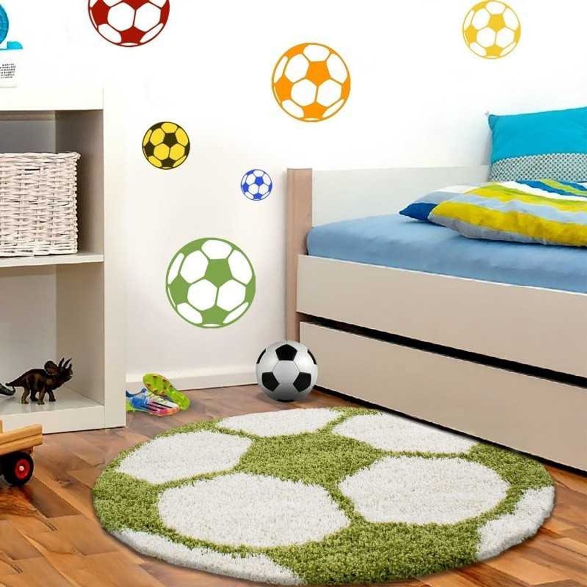 TapisTrend Kinderkleed Groente, Rond, Groen, Diameter: 100 cm