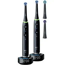 Oral-B, Elektrische Zahnbürste, iO Series 10 Cosmic Black/Cosmic Black mit 2. Handstück Elektrische Zahnbürste