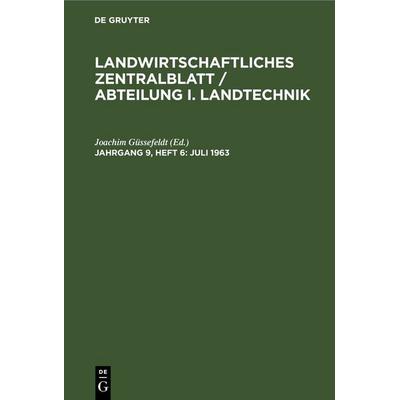 Juli 1963, Gebundene Ausgabe von , De Gruyter, 978-3-11-254247-7