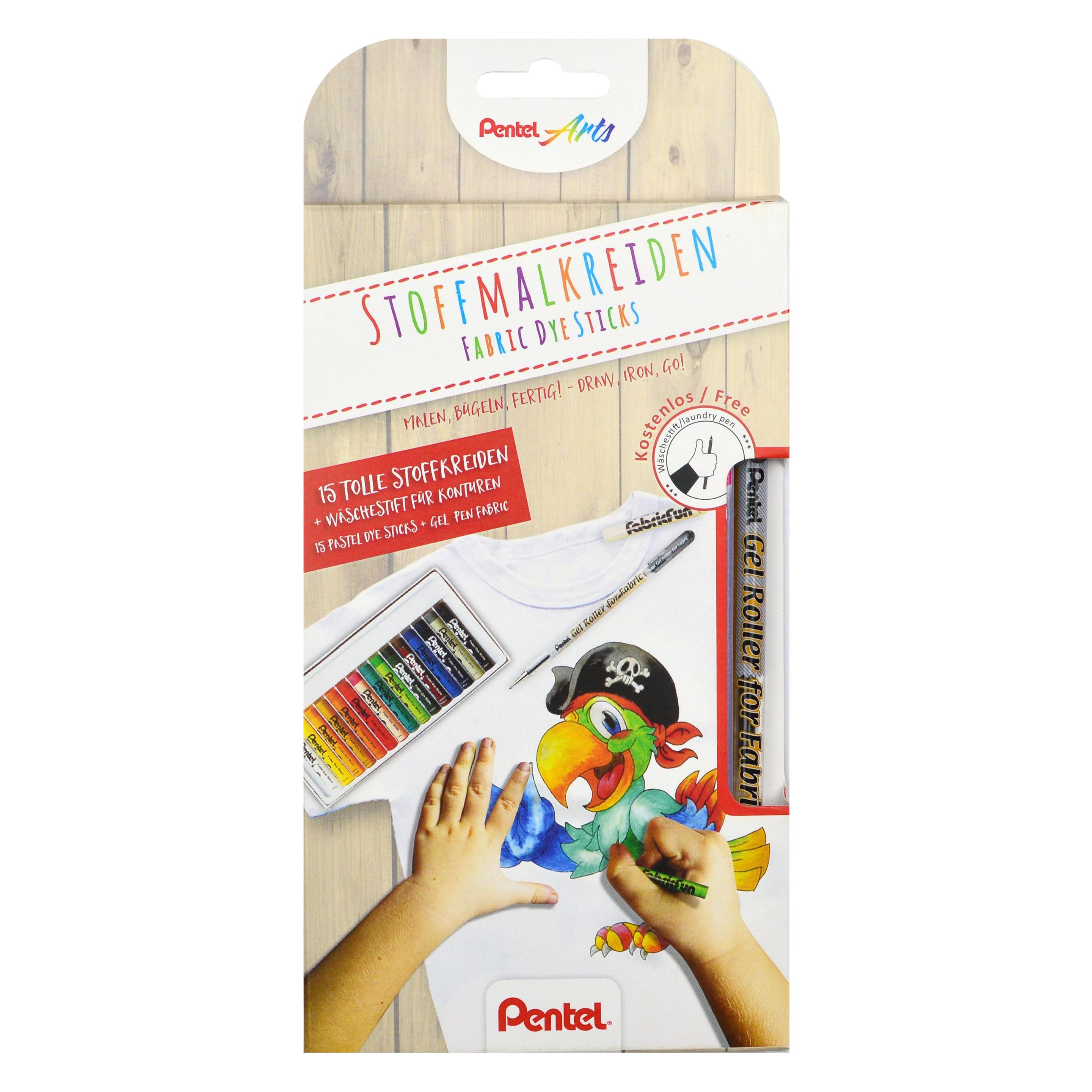 Pentel Fabric Fun Wachs-Set (1x) (PTS15/BN15-SET1)